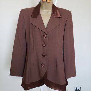 Walnut satin jacket